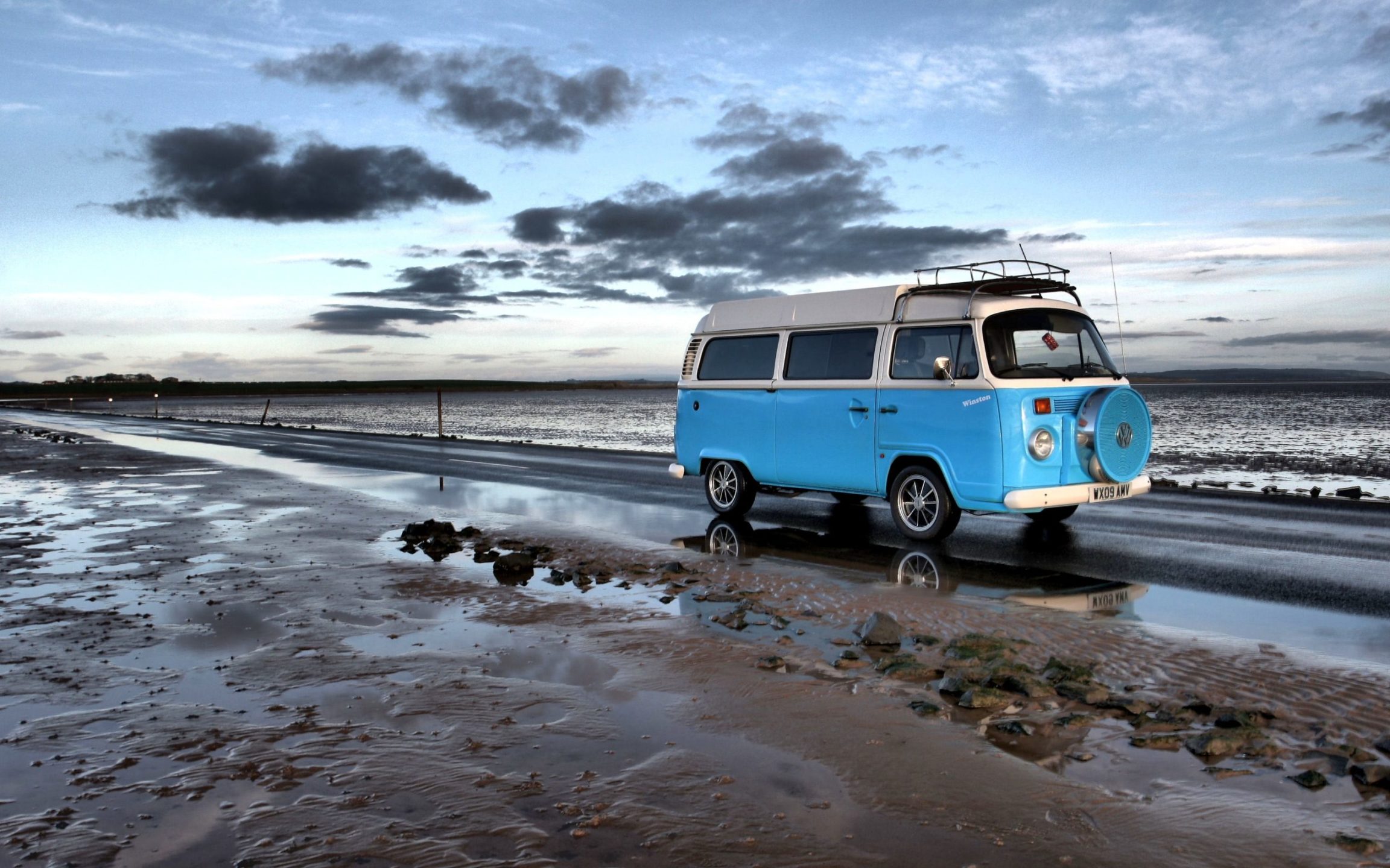 Photo of camper van with bicycle